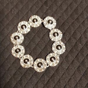 Women's Vintage Black & Silver Bracelet